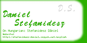 daniel stefanidesz business card